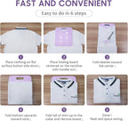 2pcs Shirt Folding Board Clothes Folder Pp Laundry Folding Tool for Home Use Purple
