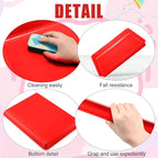 Maitys 15 Pcs Flat Plastic Trays 16.1 x 11.8'' Sensory Storage Paper Tray Stackable Classroom Bins for Office Home Organizer Crafts Supplies(Red)