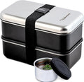 Leak Proof Stainless Steel Bento Box, Stainless Steel Lunch Box For Adults, Metal Bento Box, Japanese Lunch Container, Large With Compartment, Korean Bentobox, Non Toxic, Microwave Safe
