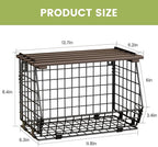 Wire Fruit Basket for Kitchen Storage: Hanging and Counter Wall Fruit Basket for Vegetable Produce - Potato and Onion Storage for Pantry 3 Pack