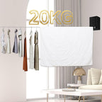 Invisible Retractable Clothes Line Indoor Non-Punch Retractable Wire Rope Portable Retractable Laundry Line Heavy Duty Clothes Dryer 165 inch Long Non Slip Clothesline