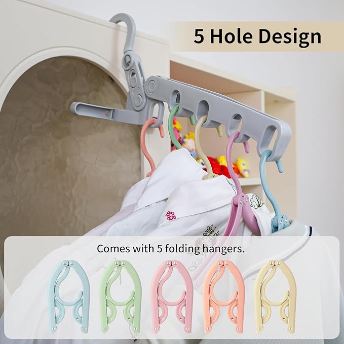 1Pcs Clothes Drying Rack Foldable and 10 Pcs Travel Hangers and 1pcs Organizer Bag,Foldable Design Doesn't take up Much Space, Great Combo for Travel/Hotel/Cruise.