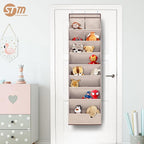 STORAGE MANIAC Over the Door Shoe Organizer Heavy-Duty Large Deep Pocket Hanging Shoe Organizer Shoe Rack Door Closet Shoe Organizer for Wall, Dorm & Narrow Door Storage Shoe Holder Oat Beige, 2 Pack