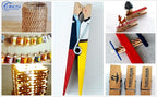 30pcs Large Wooden Clothespins, Sturdy and Heavy Duty Clothes Pins for Hanging, Outdoor, Crafts