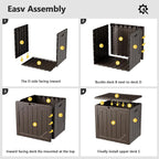 Outdoor Storage Box - 30 Gallon Waterproof Resin Deck Box, Lockable Patio Storage Bench for Package Delivery, Cushions & Garden Tools, UV Resistant (Brown)