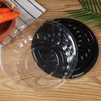 5pcs 10Inch Round Cake Pies Carriers Plastic Disposable Cake Containers with Dome Lids Clear Bundt Cake Boxes