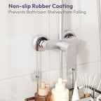 SWTYMIKI Shower Caddy Hanging Organizer - Over the Door Shower Caddy with Soap Holder, 11 Hooks, 2 Installation Ways, Stainless Steel Rustproof Bathroom Organizer, Silver