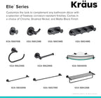 Kraus Elie Corner Bathroom Shelf, Matte Black Finish, KEA-18846MB