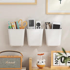 4 Piece Kitchen Cabinet Door Storage Box,Self Adhesive Wall Mounted Storage Box,Wardrobe/Bathroom/Refrigerator Small Items Organizer