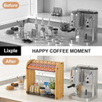 K Cup Holder Coffee Pod Organizer for Coffee Bar Accessories, K Cup Holders for Counter, Large Capacity K Cups Holder, Easy Assembly Coffee Station Organizer for Countertop (28 Coffee Pods At Least)