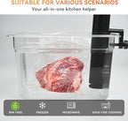 Rolls with Dispenser - 6 Pack 3 Rolls 11"x20' & 3 Rolls 8"x20', Vacuum Sealer Bags, Leakproof Heavy Duty Food Storage for Sous Vide, Meal Prep, Freezer, Compatible with Food Saver, Wevac Core