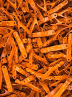 Extreme Clothespins | Saffron Orange | Solid 304 Stainless Steel | 20 Pack | Heavy Duty | Colorful | Laundry Pin | Clothes Pin | Chip Clip | Lifetime Product | No Plastic Parts | Made in Italy