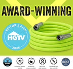 Flexzilla Garden Hose 5/8 in. x 100 ft., Lightweight All-Weather Water Hose, Durable and Flexible, Leak-Free Connections