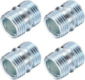 uxcell 4Pcs Metal Rack Connector, 0.87" x 0.75" Wire Shelving Poles Coarse Thread Connector Shelf Holder Connection for Storage Shelf Wire Shelving Unit Replacement Parts, Silver