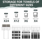 Towel Racks for Bathroom, Bathroom Shelf Over Toilet,Floating Shelves with Towel Rack Paper Holder Storage Basket,Floating Shelves for Wall Decor,White