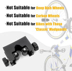 CyclingDeal Road Bike Bicycle Clip Storage Wall Mount Rack - Premium Quality Clip for Outdoor and Indoor - Safe & Secure for Road Hybrid Bikes - Store Bicycles in Garage or Home