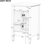 20 in Small Bathroom Vanity with Sink,Soft Closing Door,Tilt-Out Drawer and Adjustable Shelf,Solid Wood Modern Single Bathroom Sink Cabinet,Freestanding (White)