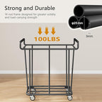 Large Laundry Hamper with Wheels, 360L Rolling Big Laundry Basket for Clothes Storage, Heavy Duty Extra Large Rolling Laundry Cart with Handle, Steel Frame, Waterproof Liner,95.1 Gallons.
