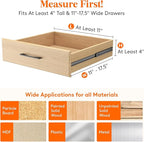 Lifewit 14 Pack Drawer Dividers 4" High 28-43.5cm/11-17" Adjustable Drawer Organizer for Clothes/Utensils, Expandable Drawer Separator in Dresser/Kitchen/Bedroom/Office Organization & Storage Black