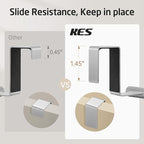 KES Over The Cabinet Door Towel Rack, Kitchen Towel Holder, Over The Cabinet Door Kitchen Towel Bar SUS304 Stainless Steel 2 Pack Brushed Finish, KTH200S26-2-P2