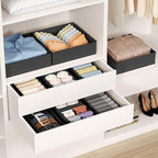 DIMJ Drawer Organizer Clothes - 20 Pack Closet Drawer Organizer Bins for Baby Clothes Storage, Fabric Dresser Organizer for Nursery Bedroom, Foldable Small Drawer Dividers for Underwear Socks