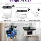 3+1 Pack Clear Laundry Pods Container & Dryer Sheet Holder, Plastic Square Laundry Room Organization and Storage Jars with Black Lids, Scoops & Labels for Detergent, Powder, Dryer Balls