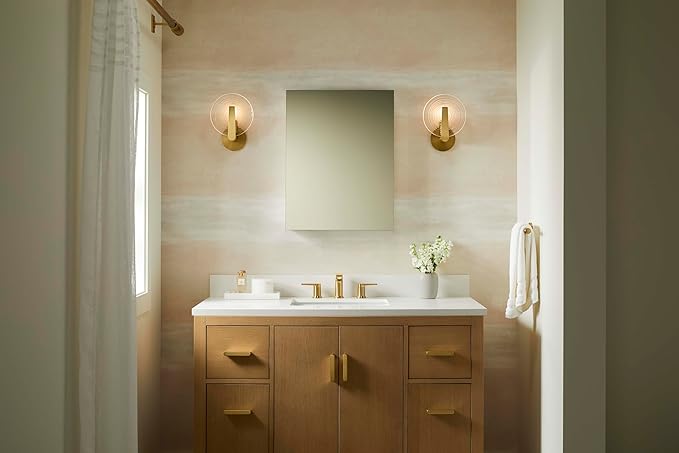 Kohler 56001-NA Embark Premium XL Medicine Cabinet Mirror for Bathroom, Deep Rectangular Storage with Adjustable Shelves and Mirrored Door, 15 in. W x 26 in. H