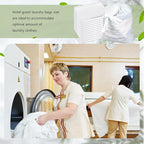 100 Pack Hotel Laundry Bags Bulk 1.38 Mil 14" x 24" Laundry Plastic with Drawstring Closure Writing Strips Patient Personal Belongings Dirty Clothes Bag for Factory Travel Hospital