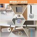 Tumbler Lid Organizer, 2 Pack Coffee Mug Holder for Yeti Tumbler Lid, Space Saving Mug Hanger Rack Holds Up to 12 Lids, Cup Holder Under Cabinet, Water Bottle Lid Holders for Kitchen Storage