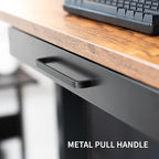 VIVO 22 inch Under Desk Slide Out Storage Organizer, Pull Handle Drawer, Black, DESK-DR22H-B