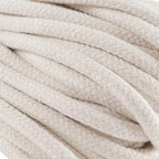 FUNSUEI 328 Feet #8 Sash Cord, 1/4 Inch Cotton Sash Cord, White Sash Cords for Window, Clotheslines, Decoration, Tie Down, Camping