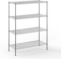 21" Deep x 48" Wide x 64" Height Wire Shelving Kit | 4-Tier | NSF Commercial Storage Rack Unit