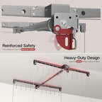 Overhead Garage Storage Lift, 4x4 Ft Ceiling Storage, Heavy-duty Ceiling Mounted Lift System, 250lbs Weight Capacity