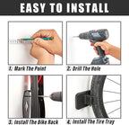 Wallmaster BIKEPAL Swivel Bike Rack, Wall Mounted Vertical Bike Storage Hanger, Space Saving for Home and Garage, 4 Pack