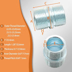 Luomorgo 4 Pcs 1"/25.4mm Wire Shelf Connectors, Metal Rack Connector Pole Connector for Storage Shelf Wire Shelving Unit Replacement Parts