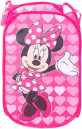 Jay Franco Disney Minnie Mouse Pop Up Hamper - Mesh Laundry Basket/Bag with Durable Handles (Official Disney Product)