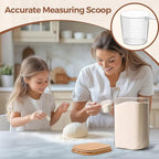 ComSaf 1.2 Gallon Wide Mouth Flour Sugar Storage Containers 2 Pcs, 4.6 Qt Glass Storage Containers with Lids, Large Pantry Glass Jar with Lid, Big Jars for Rice, Flour, Sugar, Cereal, Cookie, Coffee