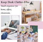 Small Drawer Organizer for Desk, 4.7" x 4.7" x 3.8" Small Desktop Organizer with 6 Drawers, Plastic Storage Box for Office, Classroom, Craft and Home Organization