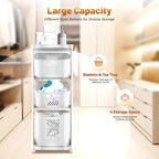 Laundry Basket Holder, 3-Tier Laundry Hamper Sorter with Wheels, Rolling Laundry Hamper Cart for Kitchens, Bathrooms, Bedrooms