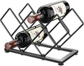 Countertop Wine Rack - 7 Bottles Metal Small Wine Rack Wine Bottle Holder Storage Space Saving for Home Kitchen Bar Tableop Cabinet Pantry