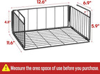 SUFAUY 2-Pack Under Shelf Basket, Under Cabinet Storage Hanging Organizer Holds up to 22lbs, Add Shelves for Storage for Pantry Closet, 11.3“d x 12.3" w, Black