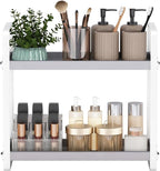 Bathroom Counter Organizer,Bathroom Countertop Organizer,Counter Shelf,Countertop Storage,Organization and Storage,Makeup Shelf,Sink Caddy(Grey 2 Tier)
