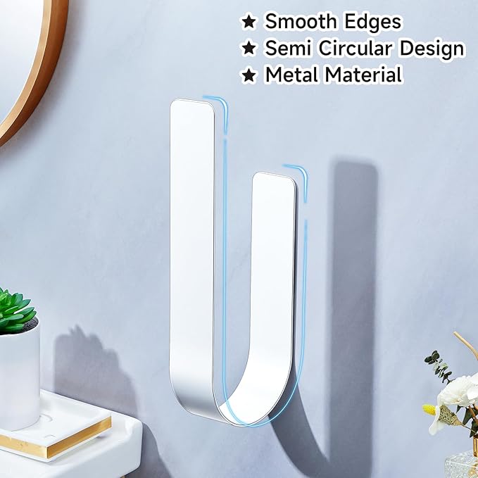 Toilet Paper Storage Wall Mount, Over The Tank Extra Toilet Paper Holder for 3 Rolls Tissue, Metal Tissue Roll Storage Stand for Bathroom, RV Adhesive Loo Roll Holder (White)