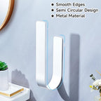 Toilet Paper Storage Wall Mount, Over The Tank Extra Toilet Paper Holder for 3 Rolls Tissue, Metal Tissue Roll Storage Stand for Bathroom, RV Adhesive Loo Roll Holder (White)