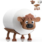 Highland Cow Toilet Paper Holder Highland Cow Bathroom Decor 3D Printing Funny Cute Free Standing Toilets Storage for Bathroom Kitchen Bedroom Decor
