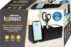 Bostitch Konnect Qi Certified Wireless Charging Desk Accessory Kit with Pencil Cups