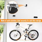 Eapele Bike Pedal Hanger Bicycle Wall Mount Horizontal Hanger, Heavy-duty 10GA Steel Plates Made, Support to 150lb, Compatible with Platform Pedal, Clipless Pedal, and Hybrid Pedal（3pcs）