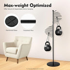 Freestanding Scarf Holder Stand,Spiral Scarf Display Rack,Holder Hijab Stand,Commercial Hijab Organizer,Scarves Rack,Metal Scarf Racks,Hijab Organizer,Belt Pants Hanger For Clothing Store Home (Black)