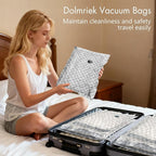 Travel Vacuum Storage Bags with USB Electric Pump, 15 Pack Compression Seal Bags for Luggage and Suitcase, Space Saver for Clothes and Clothing