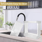 Acrylic 2 Tier Bathroom Counter Organizer,Makeup Organizer for Vanity,Clear Organizer Shelf for Kitchen Sink Countertop Storage,Perfume Tray for Dresser,Decor Tray for Skincare Cosmetics